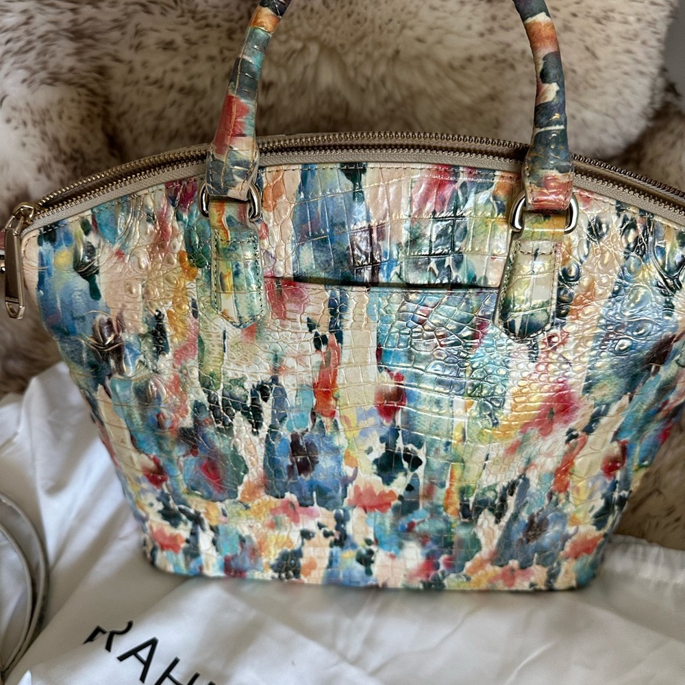 Brahmin large Duxbury Satchel in Superbloom
